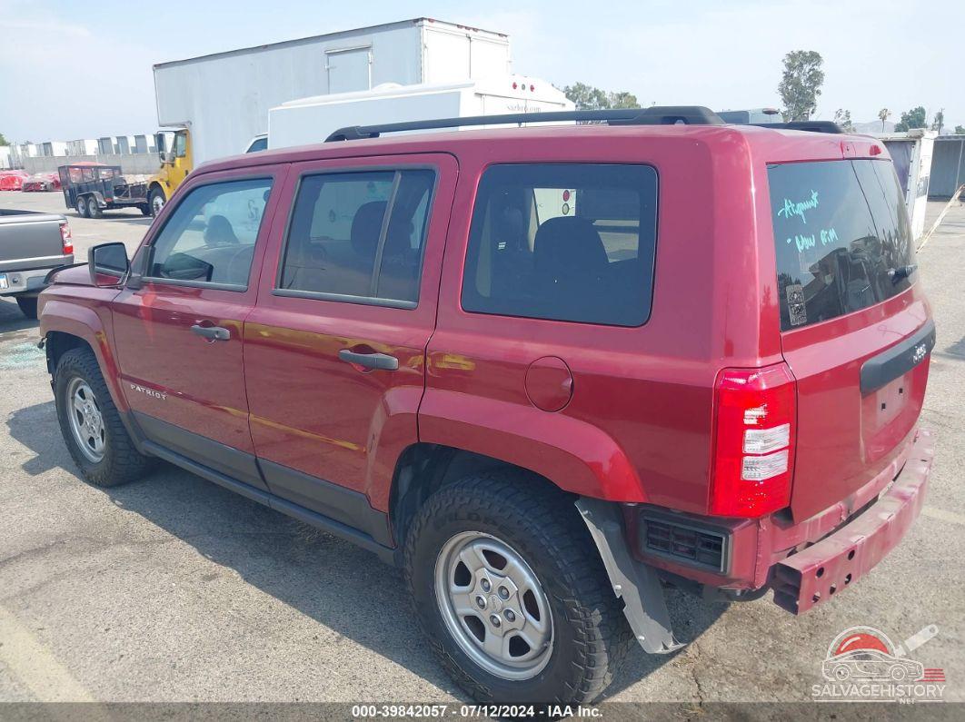 1C4NJPBA8CD673245 2012 JEEP PATRIOT photo no. 3