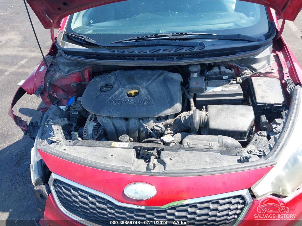 KNAFX4A62E5097886 2014 KIA FORTE photo no. 10