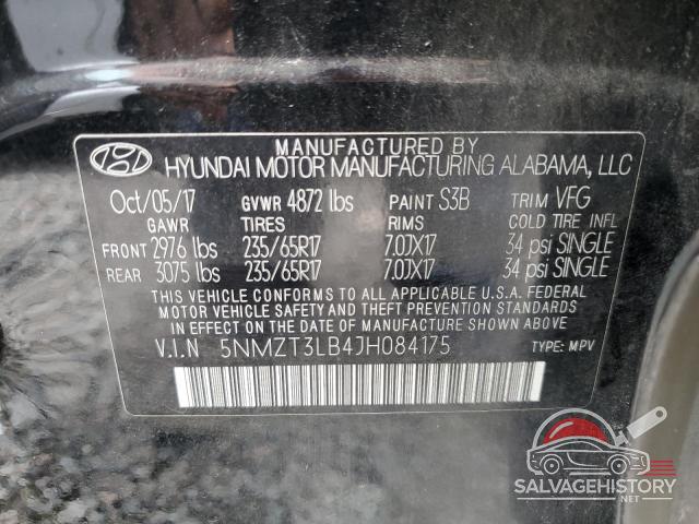 5NMZT3LB4JH084175 2018 HYUNDAI SANTA FE photo no. 13