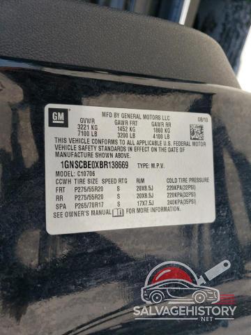 1GNSCBE0XBR138669 2011 CHEVROLET TAHOE photo no. 13