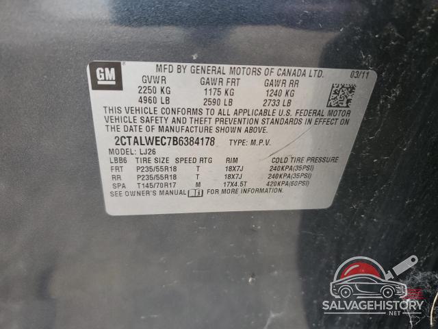 2CTALWEC7B6384178 2011 GMC TERRAIN photo no. 12