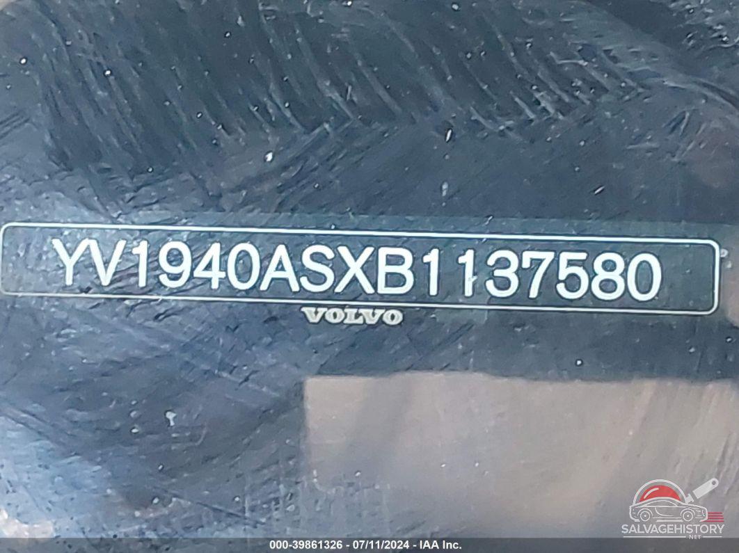 YV1940ASXB1137580 2011 VOLVO S80 photo no. 9