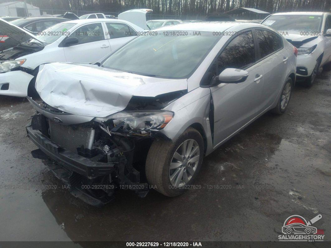KNAFX4A66G5566271 2016 KIA FORTE photo no. 2