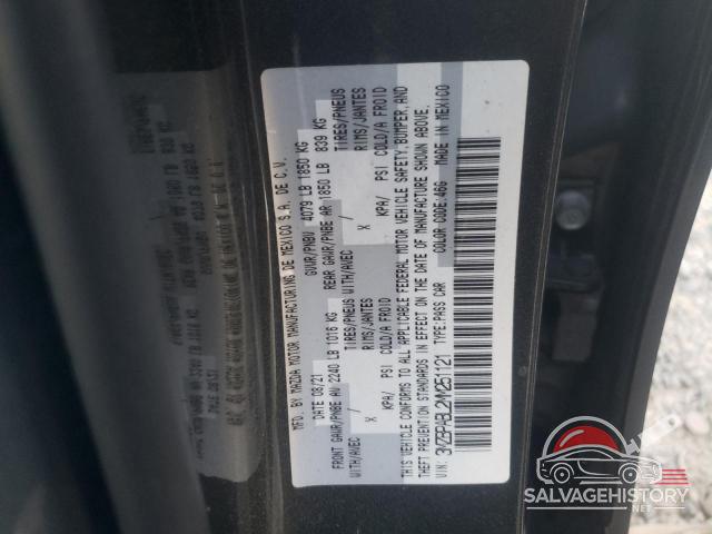 3MZBPABL2MM251121 2021 MAZDA 3 photo no. 12