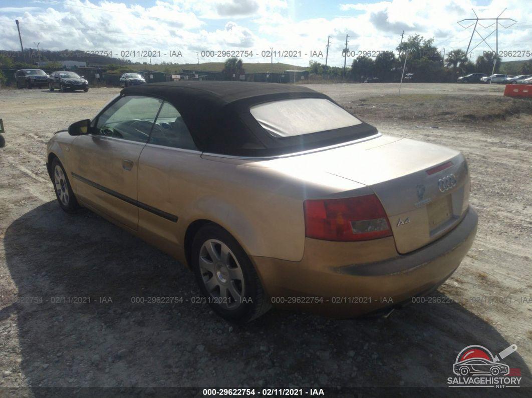 WAUAT48H43K017256 2003 AUDI A4 photo no. 3