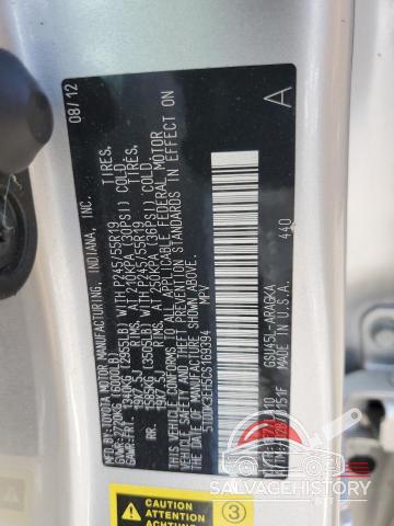 5TDDK3EH5CS169394 2012 TOYOTA HIGHLANDER photo no. 14