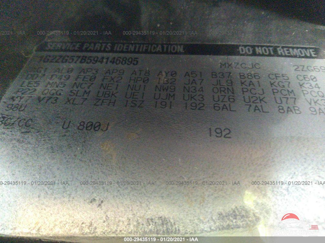1G2ZG57B594146895 2009 PONTIAC G6 photo no. 9