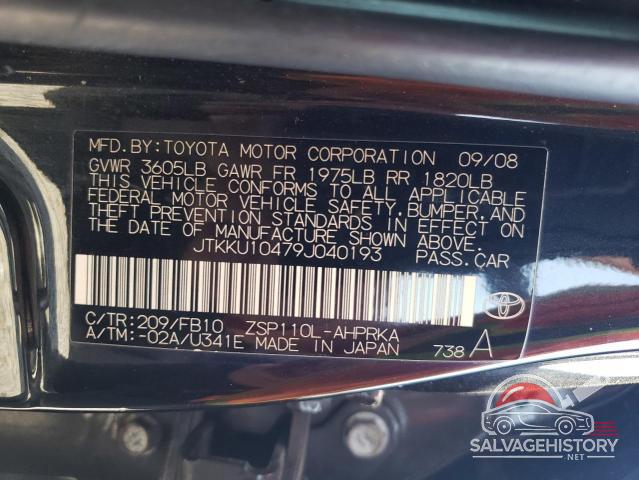 JTKKU10479J040193 2009 SCION XD photo no. 13