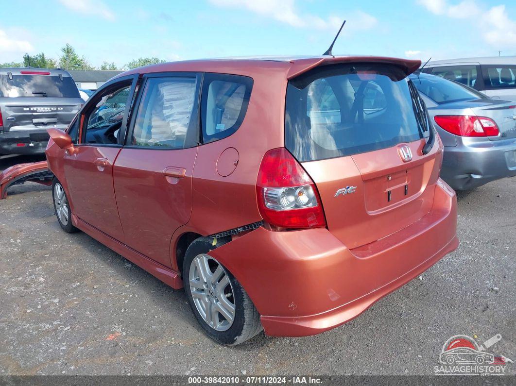 JHMGD38627S017022 2007 HONDA FIT photo no. 3