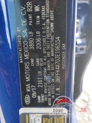 3KPFK4A70JE196554 2018 KIA FORTE photo no. 12