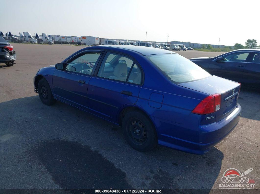 1HGES16325L007319 2005 HONDA CIVIC photo no. 3
