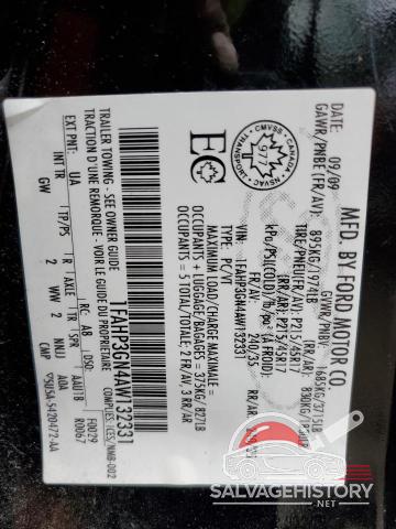 1FAHP3GN4AW132331 2010 FORD FOCUS photo no. 13