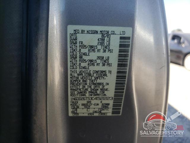 1N6DD26T53C452223 2003 NISSAN FRONTIER photo no. 12