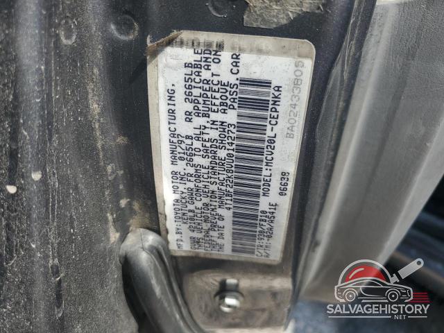 4T1BF22K8VU014273 1997 TOYOTA CAMRY photo no. 12