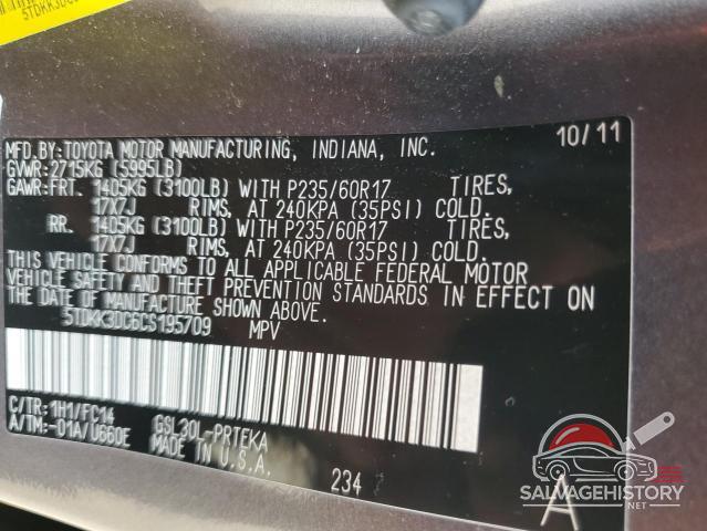 5TDKK3DC6CS195709 2012 TOYOTA All Models photo no. 13