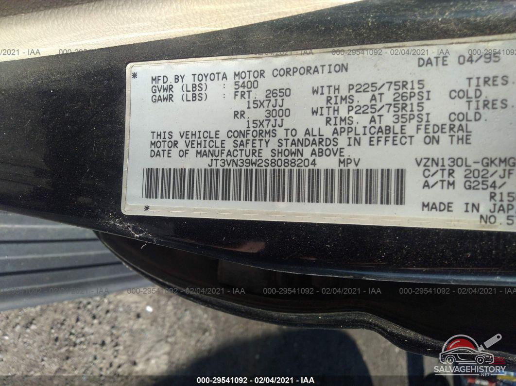 JT3VN39W2S8088204 1995 TOYOTA 4RUNNER photo no. 9
