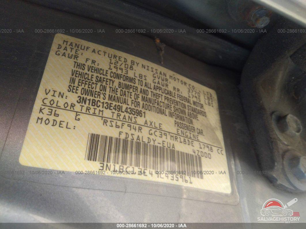 3N1BC13E49L435961 2009 NISSAN VERSA photo no. 9