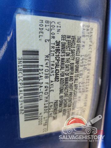 3N1BC1CP1AL434482 2010 NISSAN VERSA photo no. 12
