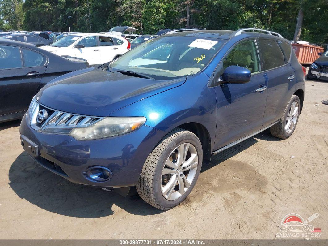 JN8AZ18WX9W154237 2009 NISSAN MURANO photo no. 2