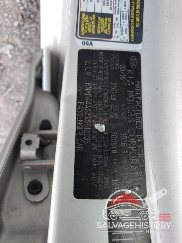 KNAFK4A62G5612936 2016 KIA FORTE photo no. 12
