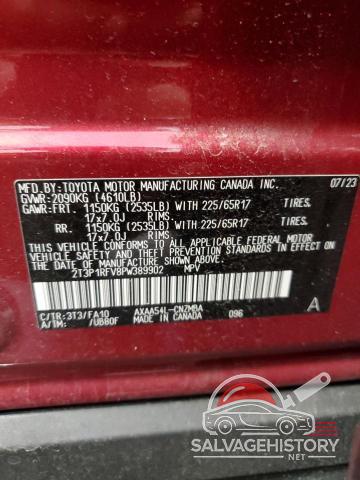 2T3P1RFV8PW389902 2023 TOYOTA RAV4 photo no. 13