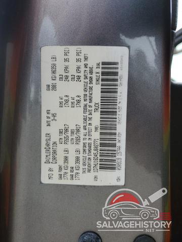 1D7HU16D45J602771 2005 DODGE RAM 1500 photo no. 12