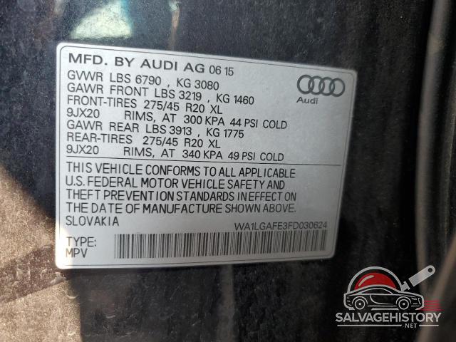 WA1LGAFE3FD030624 2015 AUDI Q7 photo no. 12