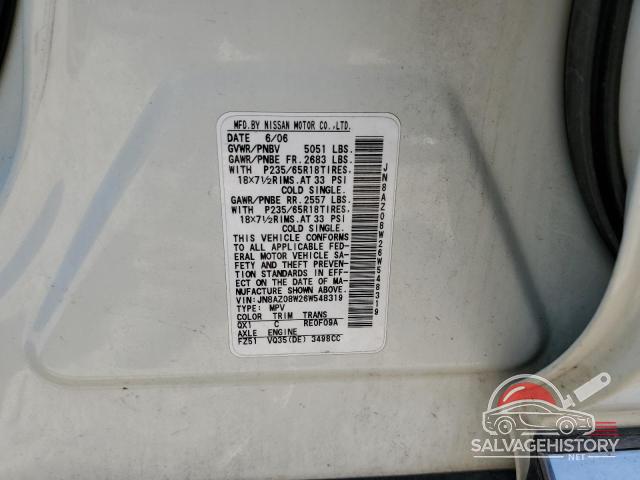 JN8AZ08W26W548319 2006 NISSAN MURANO photo no. 12