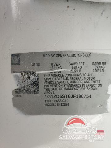 1G1ZD5ST6JF180754 2018 CHEVROLET MALIBU photo no. 13
