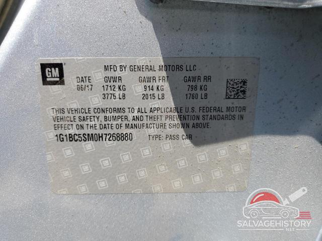 1G1BC5SM0H7268880 2017 CHEVROLET CRUZE photo no. 12