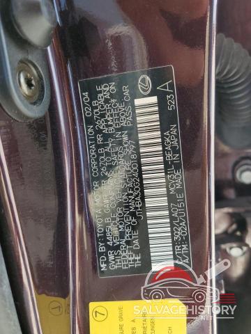 JTHBA30G240018797 2004 LEXUS ES330 photo no. 12