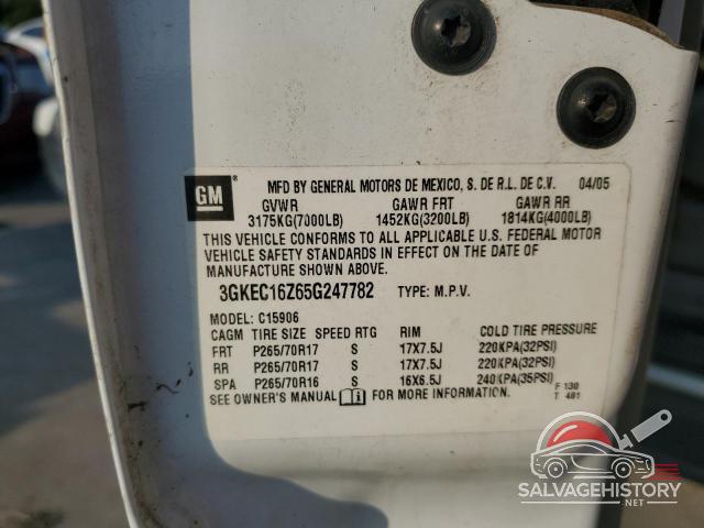 3GKEC16Z65G247782 2005 GMC YUKON photo no. 12