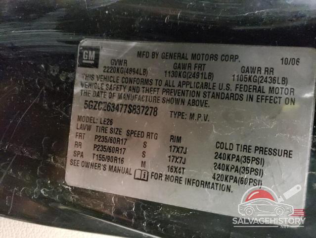 5GZCZ63477S837278 2007 SATURN VUE photo no. 12
