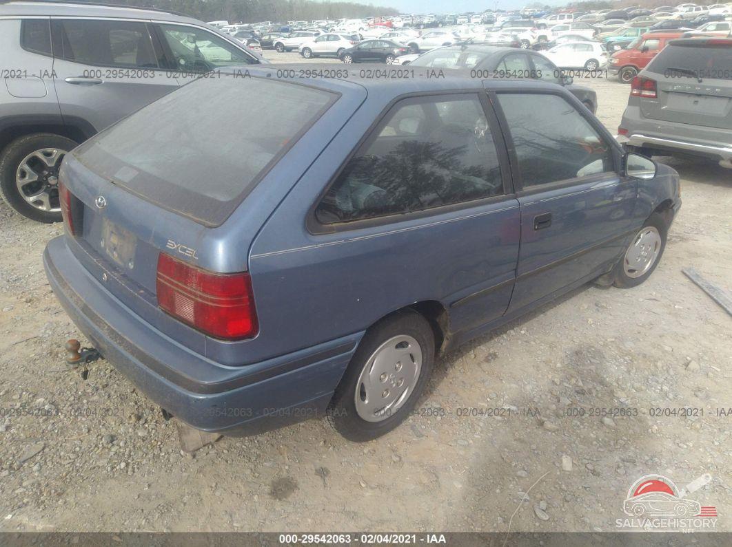 KMHVD12J4RU272669 1994 HYUNDAI EXCEL photo no. 4