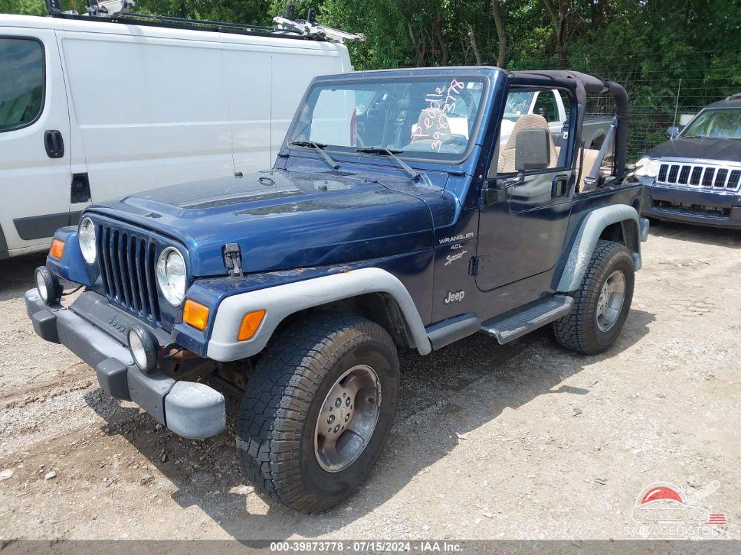 1J4FA49S0YP791081 2000 JEEP WRANGLER / TJ photo no. 2