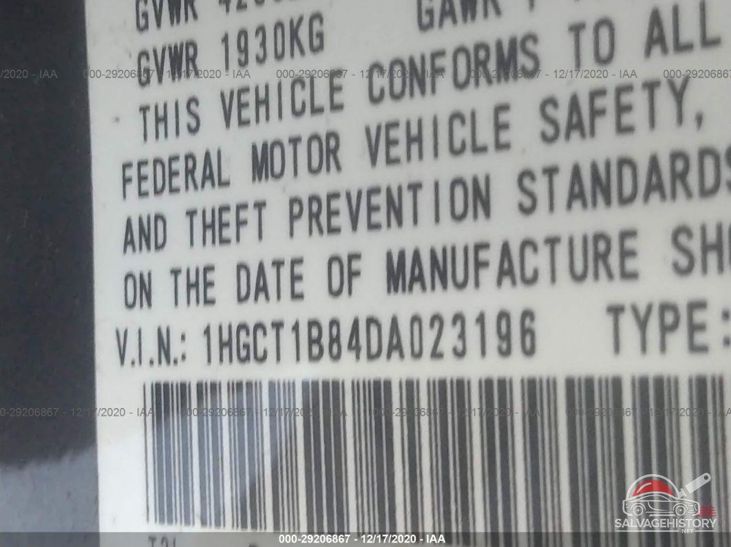 1HGCT1B84DA023196 2013 HONDA ACCORD CPE photo no. 9