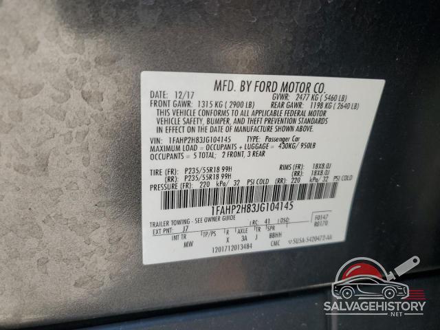 1FAHP2H83JG104145 2018 FORD TAURUS photo no. 13