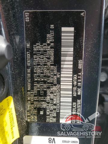 4T3ZA3BB8DU075762 2013 TOYOTA VENZA photo no. 13