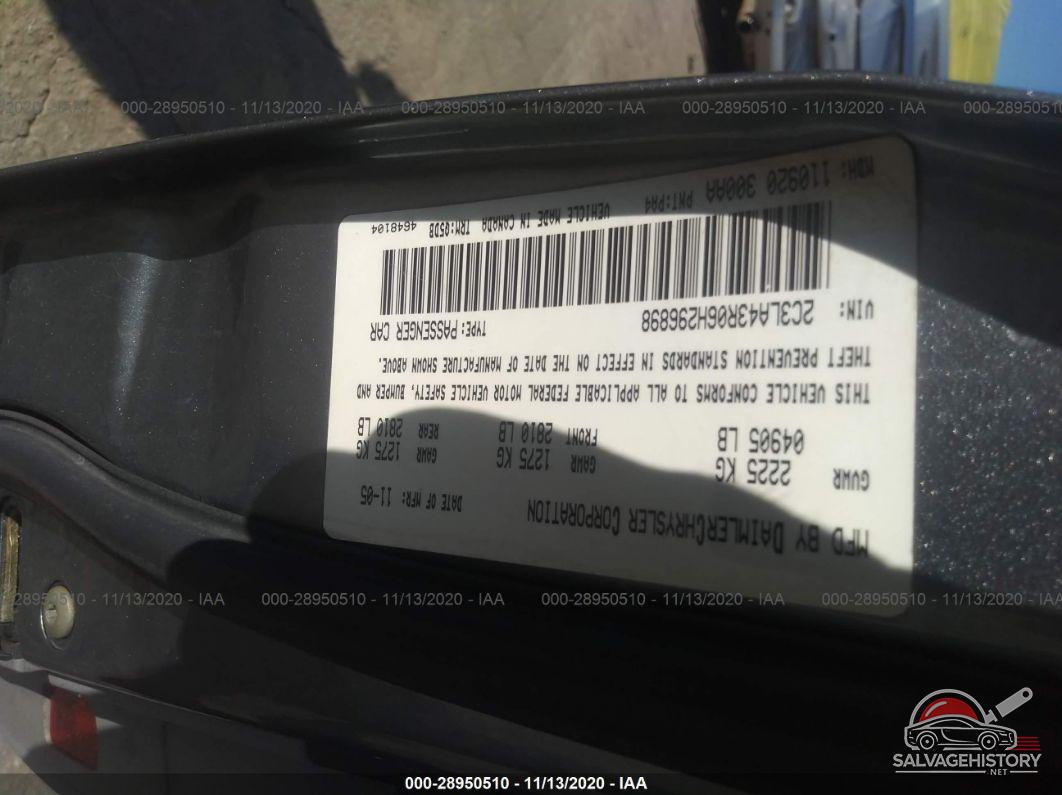 2C3LA43R06H296898 2006 CHRYSLER 300 photo no. 9