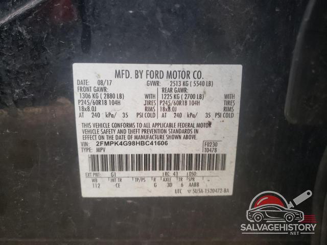 2FMPK4G98HBC41606 2017 FORD EDGE photo no. 13