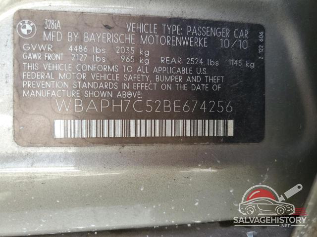 WBAPH7C52BE674256 2011 BMW 3 SERIES photo no. 12