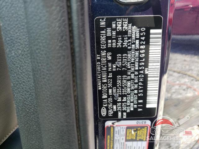 5XYPHDA59LG682450 2020 KIA SORENTO photo no. 13