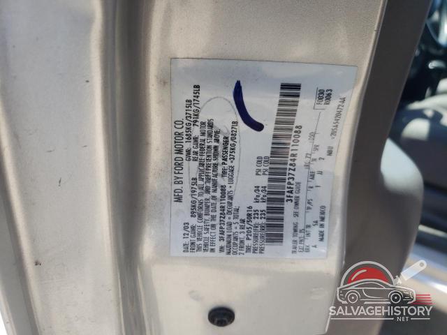 3FAFP37Z84R110088 2004 FORD FOCUS photo no. 12