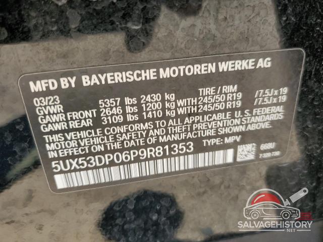 5UX53DP06P9R81353 2023 BMW X3 photo no. 12