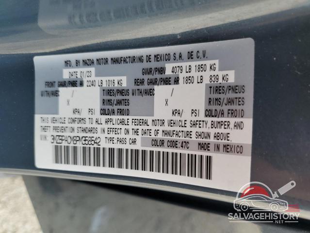 3MZBPACM8PM358542 2023 MAZDA 3 photo no. 13