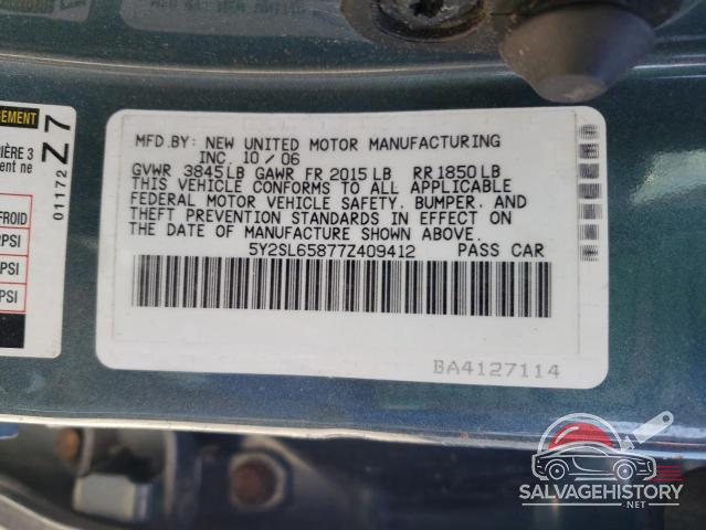 5Y2SL65877Z409412 2007 PONTIAC VIBE photo no. 13