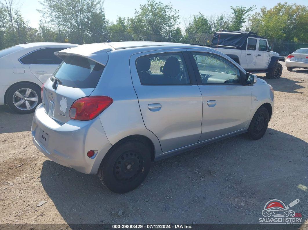 ML32A3HJ2FH046544 2015 MITSUBISHI MIRAGE photo no. 4