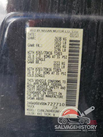 1N6AD0EV0DN727710 2013 NISSAN FRONTIER photo no. 12