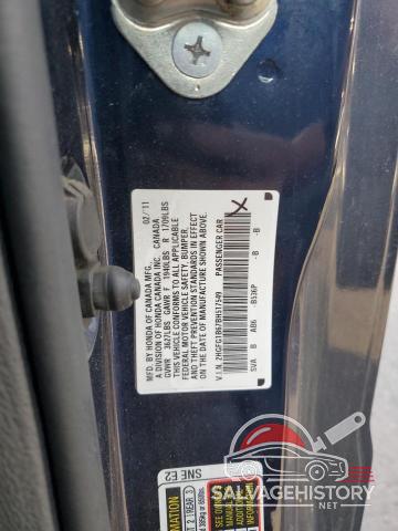 2HGFG1B67BH517549 2011 HONDA CIVIC photo no. 12