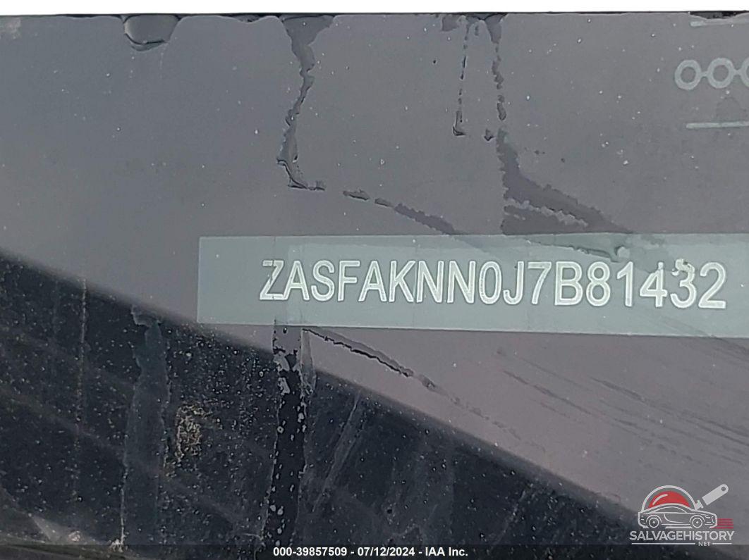 ZASFAKNN0J7B81432 2018 ALFA ROMEO STELVIO photo no. 9